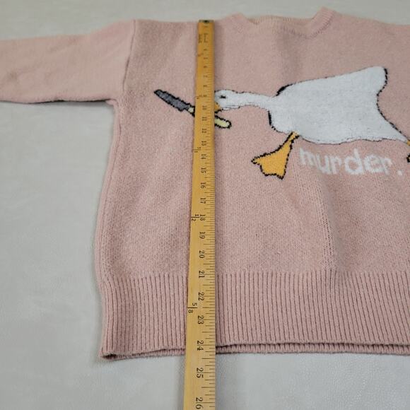 Aelfric Eden Pink Goose Graphic Crewneck Sweater - Picture 4 of 8